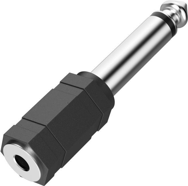 Hama Audio-Adapter, 3,5-mm-Klinken-Kupplung Mono - 6,3-mm-Klinken-Stecker Mono (00205195)