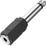 Hama Audio-Adapter, 3,5-mm-Klinken-Kupplung Mono - 6,3-mm-Klinken-Stecker Mono (00205195)