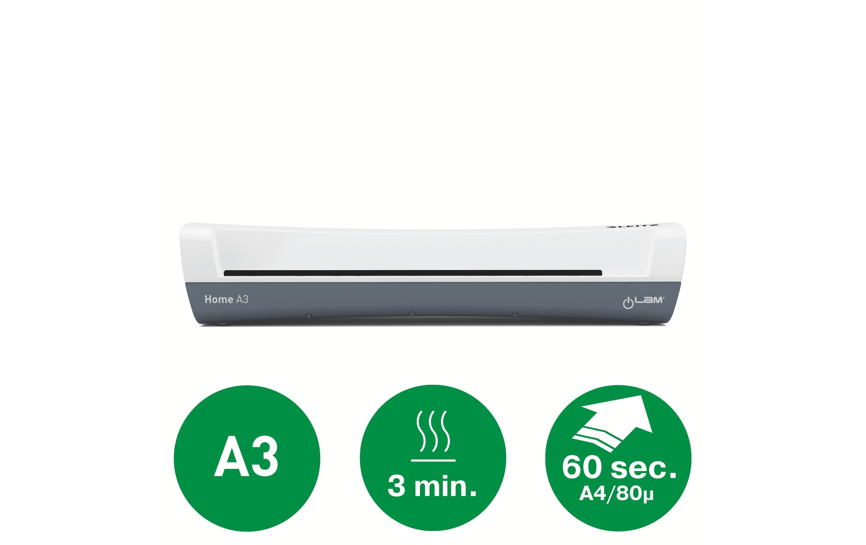 Leitz iLAM Home A3 Heißlaminator 300 mm/min Grau - Weiß