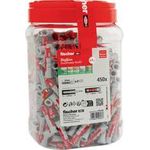 fischer Dübel DUOPOWER 8x40 BigBox hellgrau/rot 450 Stueck wiederverschließbare (570549)