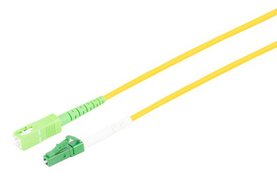 S/CONN maximum connectivity LWL Patchkabel Simplex LC/APC / SC/APC OS2 0,5 m Gelb