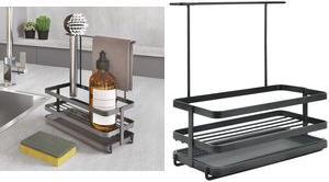 metaltex Spülbecken-Organizer Tokyo LAVA, matt-schwarz Material: Metall beschichtet, rostbeständig, stoßfest, - 1 Stück (352902000)
