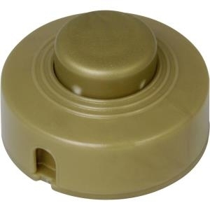 Kopp Fußschalter mit Zugentlastung Gold 1 x Aus/Ein 2 A 191807084 1 St. (191807084)