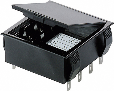 Bopla Batteriehalter 4 Mignon (AA), 9 V Block Lötanschluss (L x B x H) 65 x 65 x 21.5 mm 46600000