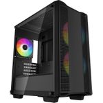 DeepCool CC360 ARGB PC-Gehäuse Mini Tower Mini-ITX Micro-ATX Schwarz ARGB-Lüfter (R-CC360-BKAPM3-G-1)