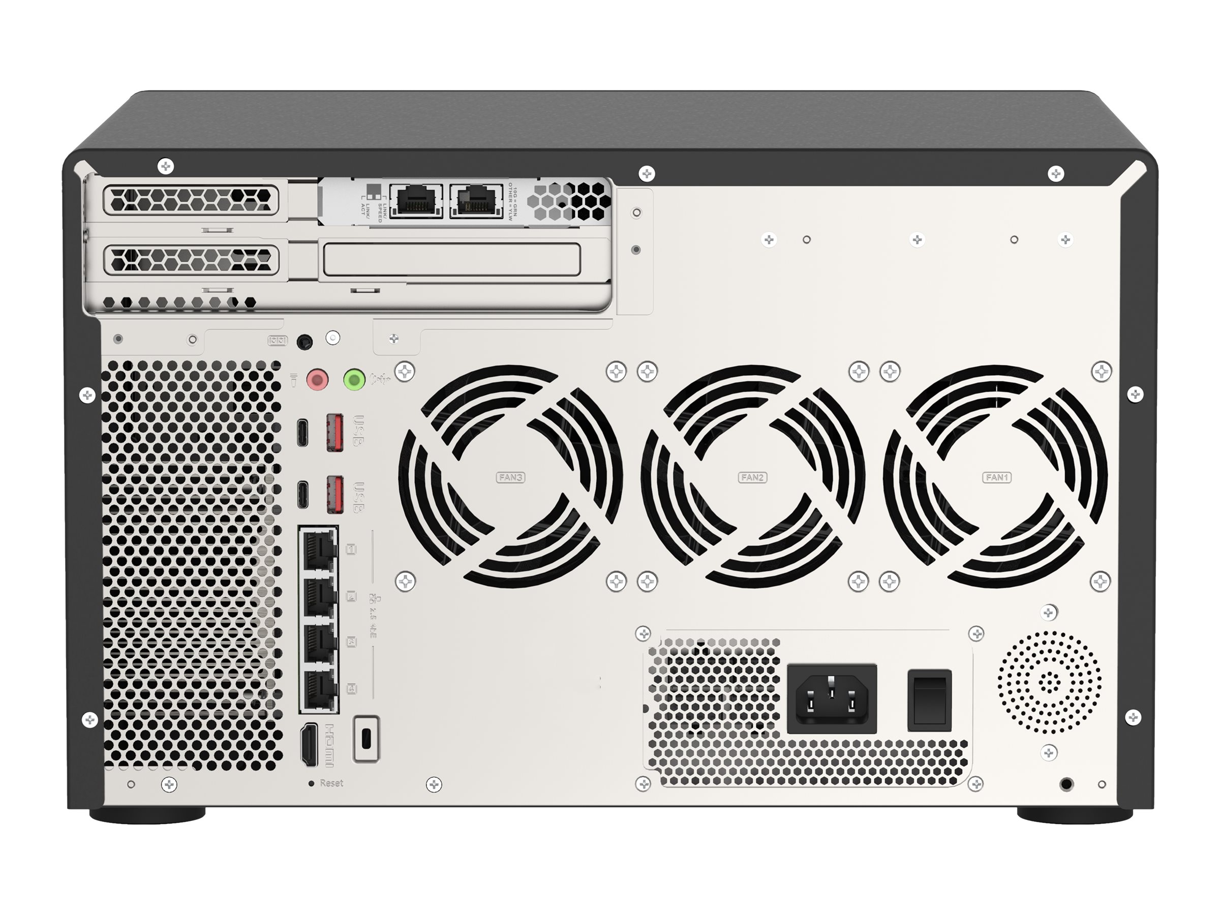 QNAP TVS-h1288X NAS-Server 12-Bay Intel Xeon W-1250 16 GB DDR4 ECC Schwarz