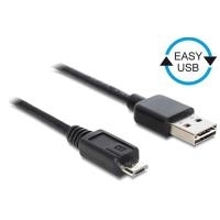 Anschlusskabel USB 2.0 EASY Stecker A an micro Stecker B, schwarz, 3m, Good Connections® (2510-EUM03)