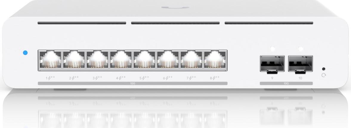Ubiquiti UniFi Pro XG 8 PoE 8 x 10G PoE++ L3 Managed Switch Grau
