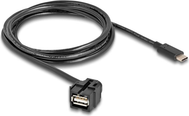 DeLOCK 88057 USB Kabel 1,5 m USB 2.0 USB A USB C Schwarz (88057)