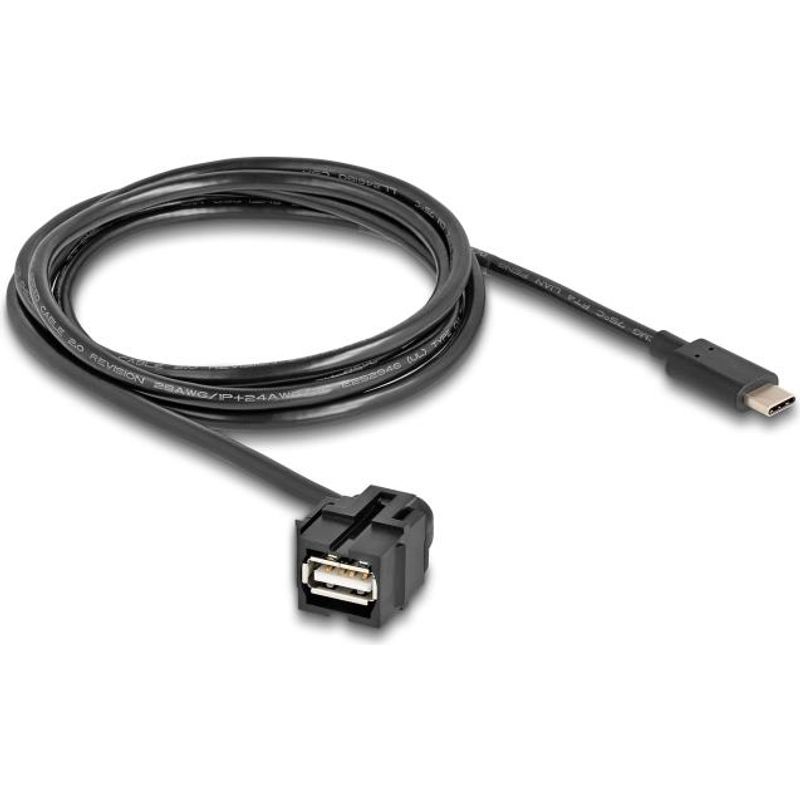 DeLOCK 88057 USB Kabel 1,5 m USB 2.0 USB A USB C Schwarz 88057