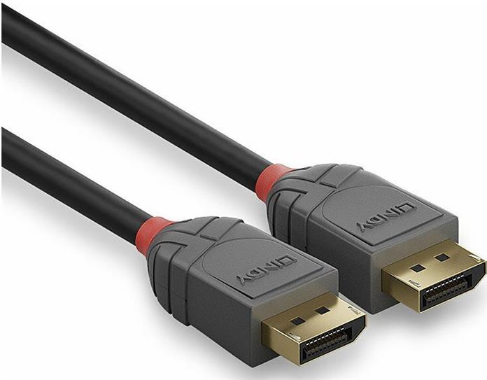 Lindy Anthra Line DisplayPort 1.2 Kabel 5 m Schwarz