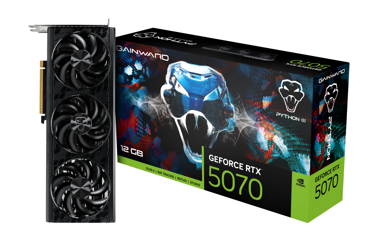 Gainward Python GeForce RTX 5070 12 GB GDDR7 Schwarz