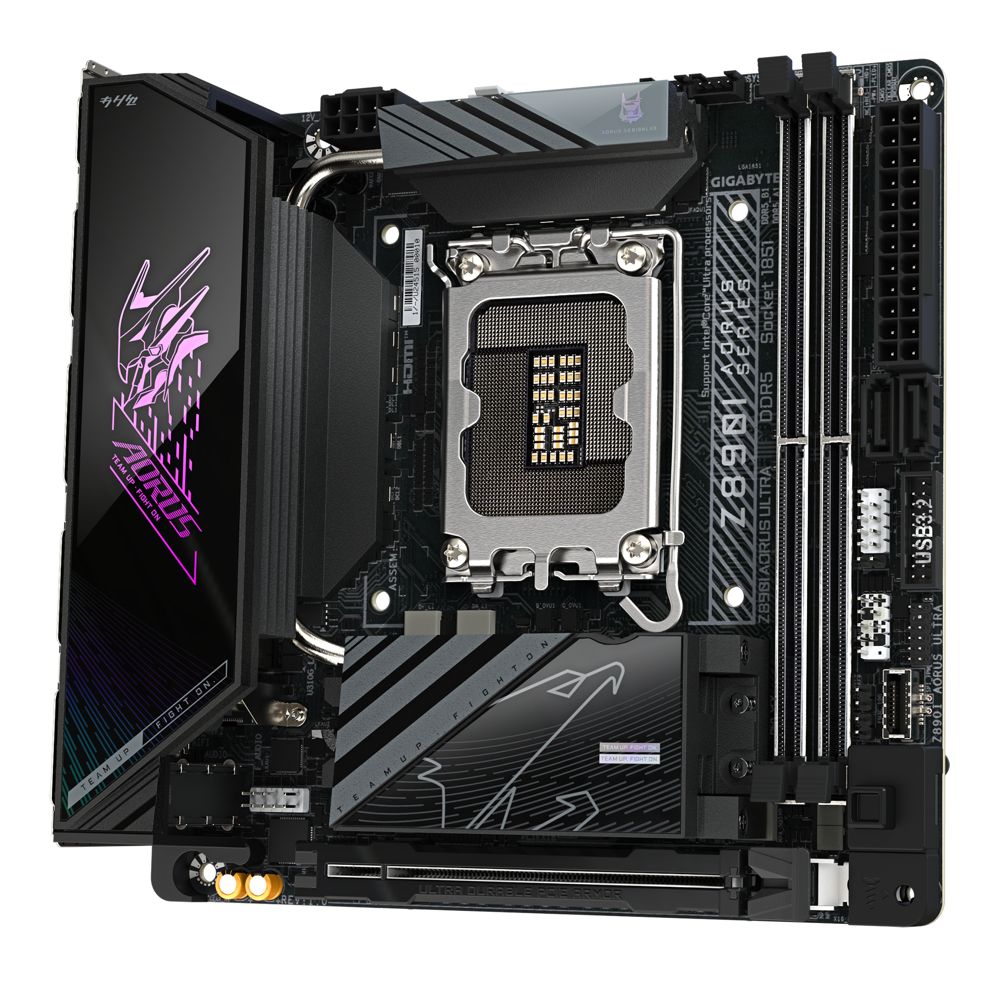 Gigabyte AORUS Z890I ULTRA Mainboard Mini-ITX LGA 1851 Wi-Fi 7 DDR5 Schwarz