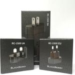 BlackBerry Rapid Travel Charger RC-1500, multipin EU/UK/NA, black (3er Set) (RC-1500)