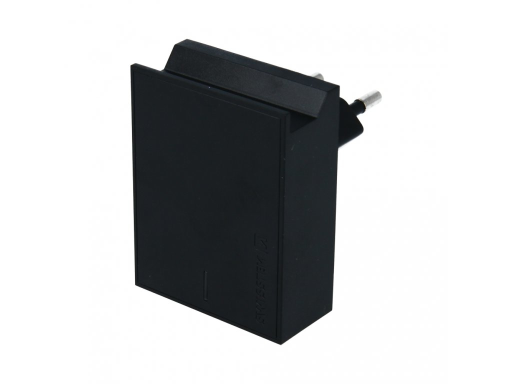 Swissten 22049000 Ladegerät für Mobilgeräte USB-C 100-240 V Schnellladung Schwarz