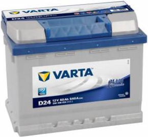 Varta Autobatterie Blue Dynamic D24 12 V 60 Ah ETN 560 408 054 T1 Zellanlegung 0 (560408054 3132)