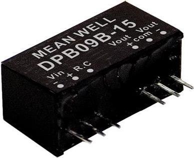 MEAN WELL DPB09C-05. Eingangsspannung: 36 - 75 V, Ausgangsleistung: 9 W, Ausgangsspannung: 5 V. Nachhaltigkeitszertifikate: RoHS. Tiefe: 24 mm, Gewicht: 5 g. Menge pro Packung: 2000 Stück(e) (DPB09C-05)