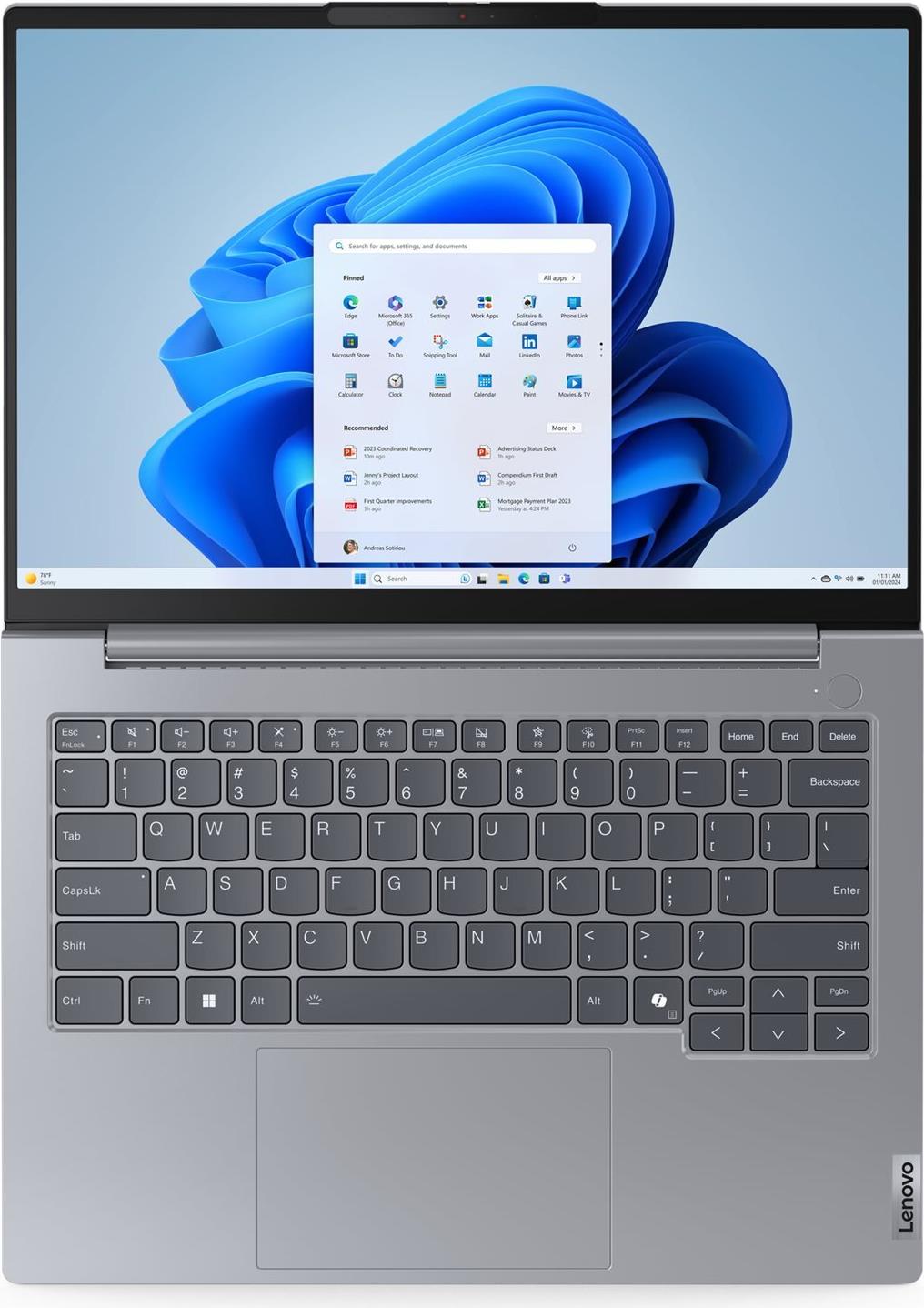 Lenovo ThinkBook 14 G7 ARP 21MV 14" AMD Ryzen 5 7535HS 16 GB RAM 512 GB SSD Dual Tone Arctic Gray