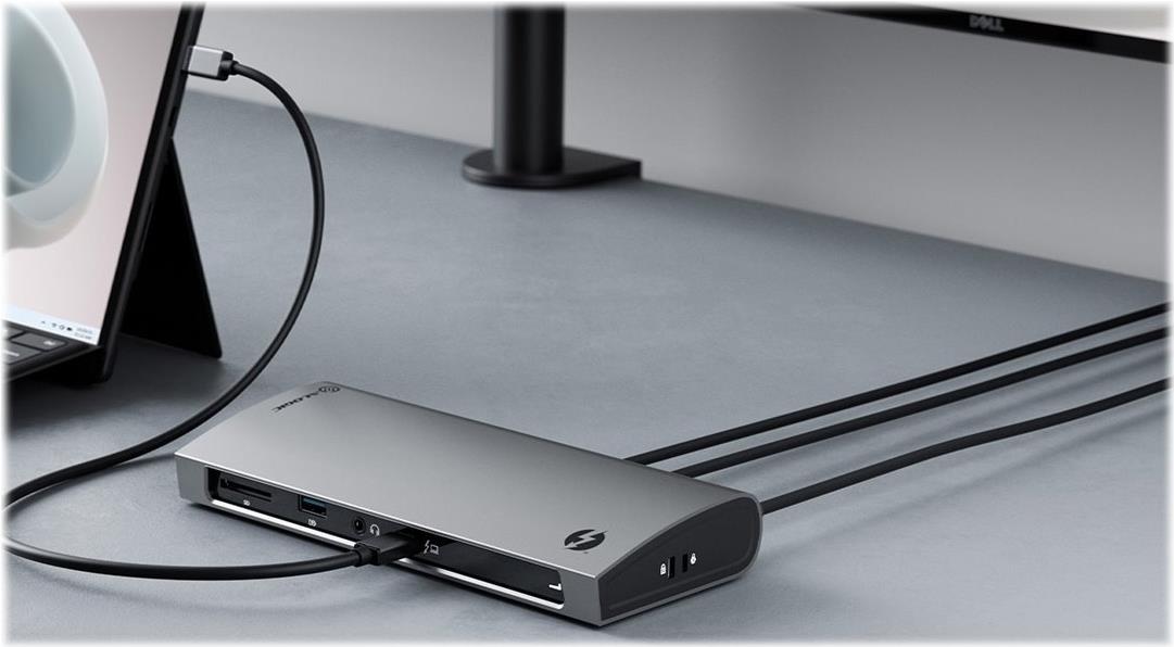 ALOGIC TB4D3TB Dockingstation Thunderbolt 4 Space-grau