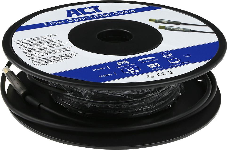 ACT AK3935 HDMI-Kabel 50 m HDMI Typ A (Standard) Schwarz (AK3935)