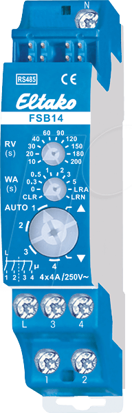 RS485-Bus-Schaltaktor FSB14 Beschattungselemente 2Kanal 2fach (30014004)