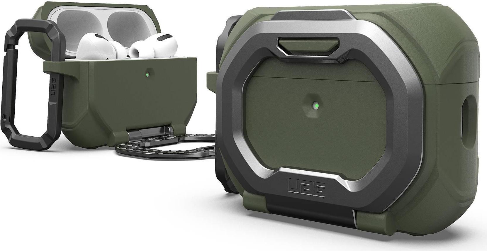 UAG Urban Armor Gear Monarch Case | Apple AirPods Pro 3 | olive drab/silber | 104131117233 (104131117233)