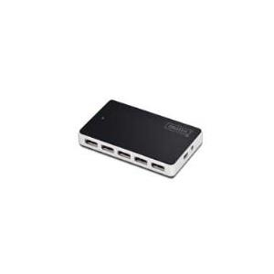 Assmann/Digitus USB 2.0 HUB, 10 PORT USB 2.0 und USB 1.1 kompatibel, 10x USB A, Buchse (USB 1.1 und 2.0 Endgeräte), Maximale Datenübertragungsrate 480Mbps (USB 2.0), Überspannungsschutz an allen Ausgängen, Unterstützt Hot-Plugging und ist Plug und Play-fähig/ (DA-70229)