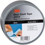 3M Scotch Gewebeklebeband 2903, 48 mm x 50 m, silber Stärke: 0,15 mm, aus Polyethylen auf Leinengewebe mit - 1 Stück (2903D4850S)