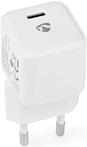 Nedis Netzladegerät 30 W 1.5 2.0 2.5 3.0 A - Anzahl der Ausgänge: 1, USB-C, Automatische Spannungswahl (WCMPD30W100WT)