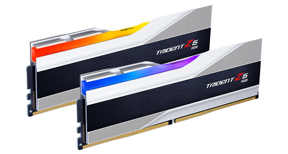 G.Skill Trident Z5 RGB DDR5 32 GB RAM 2x16 GB 6400 MHz CL32 Schwarz/Silber