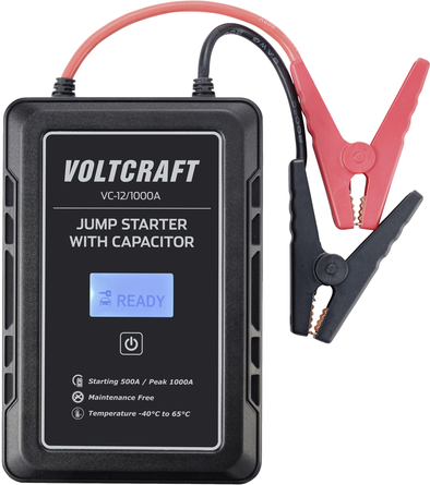 VOLTCRAFT Schnellstartsystem VC-12/1000A VC-13998130 Starthilfestrom (12 V)=500 A Kondensator-Technik (ohne Akku) (VC-13998130)
