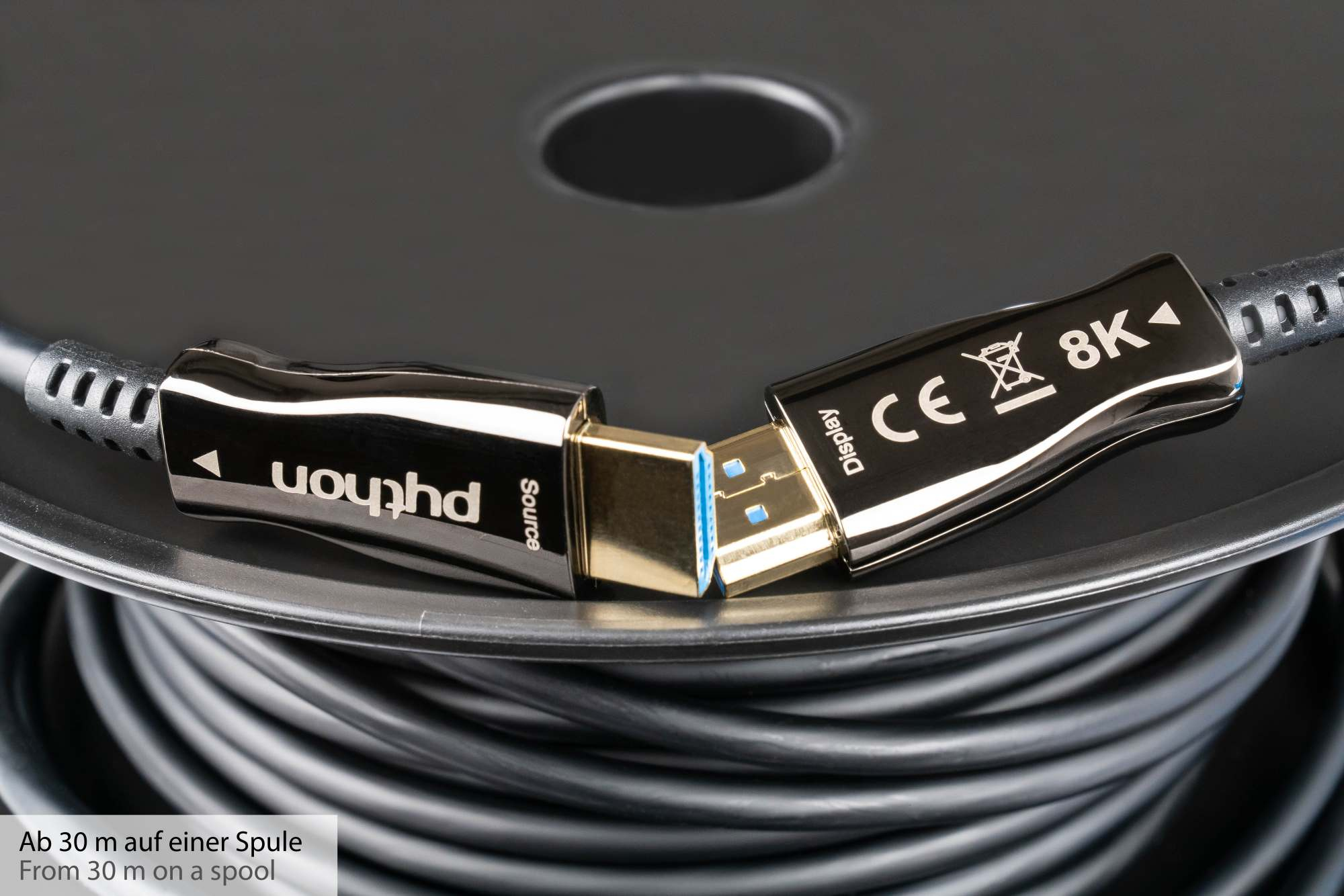 Python AOC-H21020 HDMI 2.1 Kabel 20 m 48 Gbit/s Schwarz