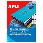 agipa Wetterfeste Etiketten, 210 x 297 mm, transparent für Laserdrucker und Kopierer, nicht ablösbar (130146)