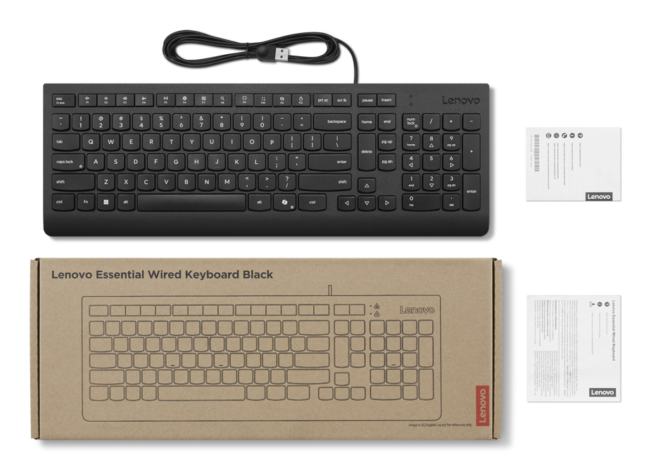 Lenovo Essential Tastatur QWERTZ Deutsch Schwarz
