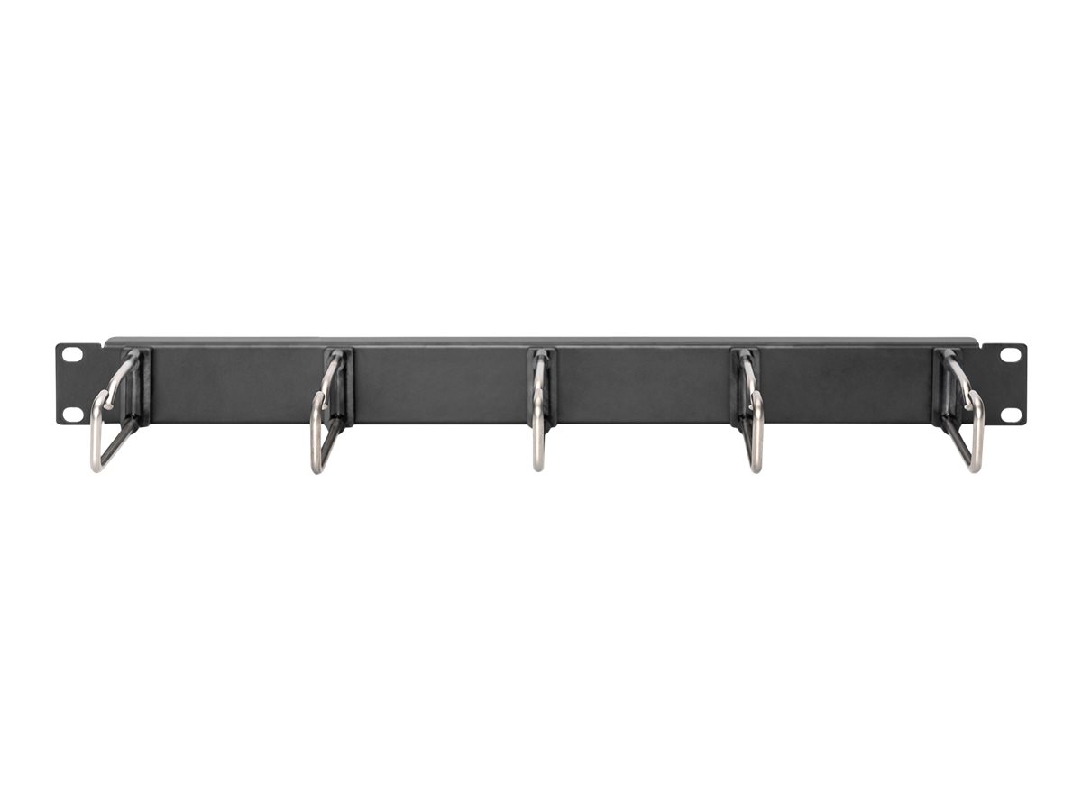 DIGITUS DN-97667 Kabelrangierpanel 1HE 19" 5x Stahlringe 40x75mm Schwarz RAL 9005
