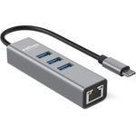 ROLINE USB Typ C Gigabit Ethernet Konverter+ Hub 3x (12.02.1127)