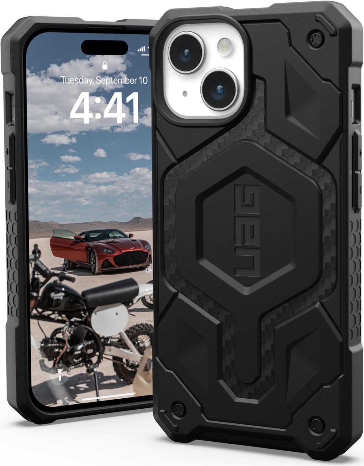URBAN ARMOR GEAR Monarch Pro MagSafe Backcover Apple iPhone 15 Carbon