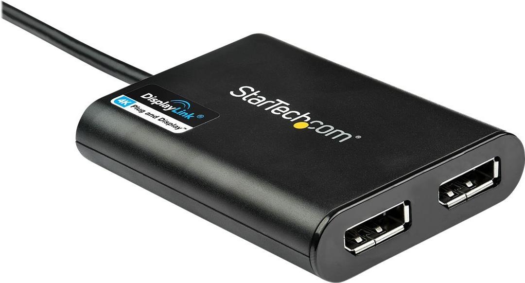 StarTech.com USB-zu-Dual-DisplayPort-Adapter 4K 60Hz USB 3.0 DisplayLink DL-6950 Schwarz