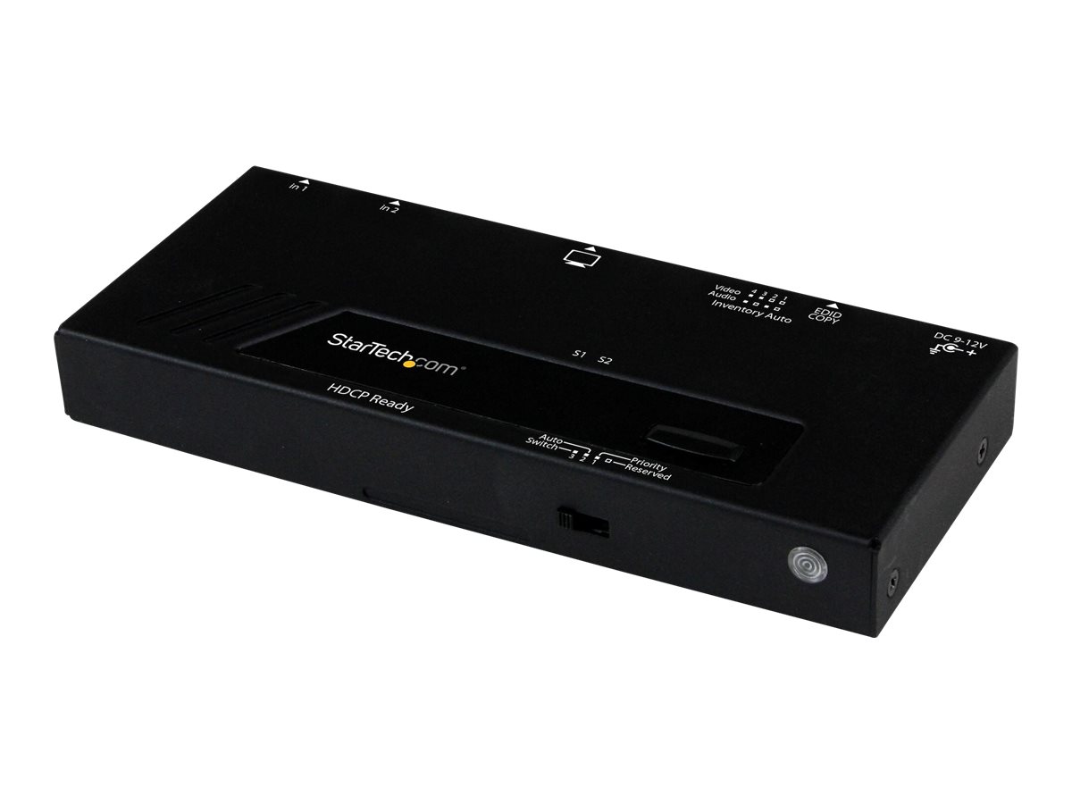 StarTech.com VS221HDQ 2-Port HDMI-Switch Automatisch und Priorität 1080p Schwarz
