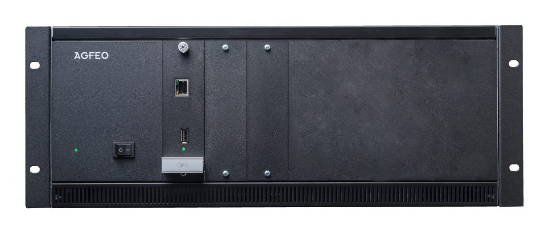 AGFEO ES 730 IT Telefonanlage 60 Benutzer VoIP SIP 2x Gigabit 19" Gehäuse Schwarz