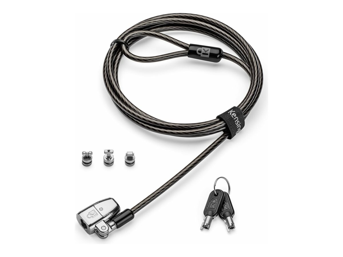 Kensington ClickSafe 2.0 Universelles 3-in-1 Laptop-Schloss Master Keyed 1,8 m Schwarz
