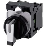 Siemens Drehschalter Frontring Kunststoff Schwarz, Weiß 2 x 45 ° SIRIUS ACT 3SU1100-2BL60-1NA0 1 St. (3SU1100-2BL60-1NA0)