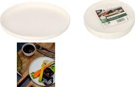 PAPSTAR Zuckerrohr-Teller "pure", rund, 160 mm, 6er aus Zuckerrohr, kompostierbar, mikrowellengeeignet bis - 1 Stück (89995)