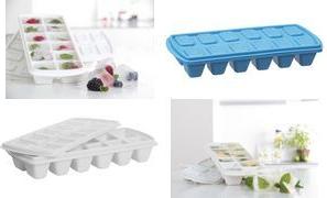 plast team Eiswürfelform, mit Deckel, weiß Material: PPC, Deckel: LDPE, Maße: (B)239 x (T)98 x (H)38 mm - 1 Stück (18080800)