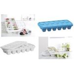 plast team Eiswürfelform, mit Deckel, weiß Material: PPC, Deckel: LDPE, Maße: (B)239 x (T)98 x (H)38 mm - 1 Stück (18080800)