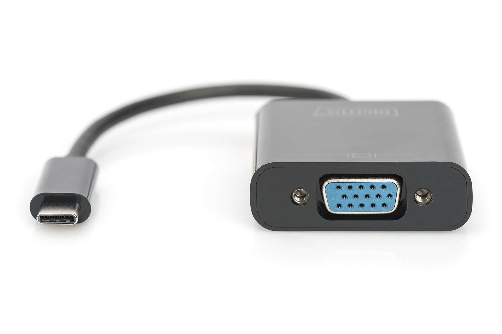 Digitus DA-70853 USB-C auf VGA Adapter Full HD 1080p Schwarz