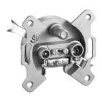 Wentronic Goobay 3-Loch Antennen-Dose, 10dB, DC-Pass - Durchgangsdose mit Gleichspannungs Durchgang (67048)