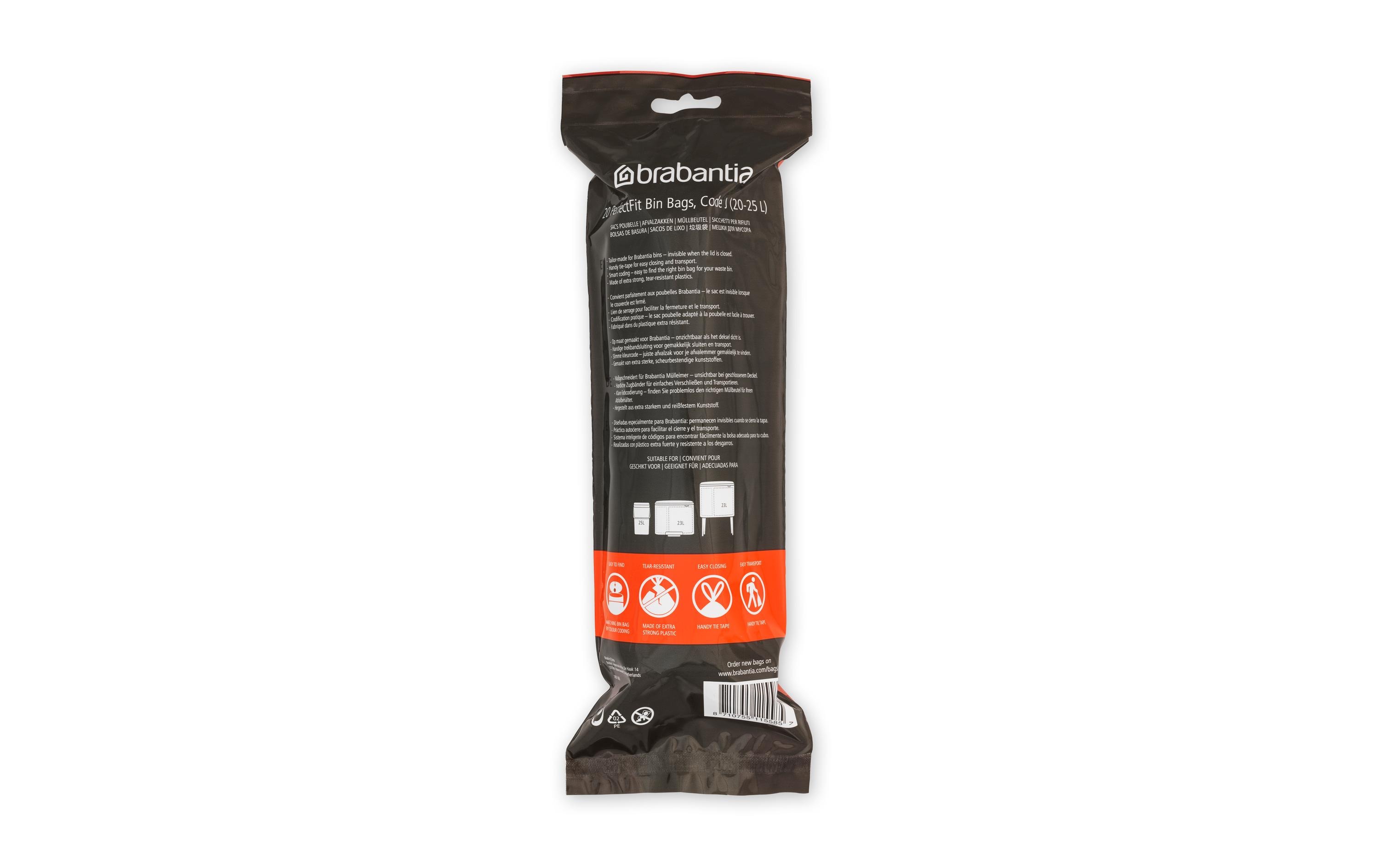 Brabantia PerfectFit 115585 Mülleimerbeutel 23 l Weiß