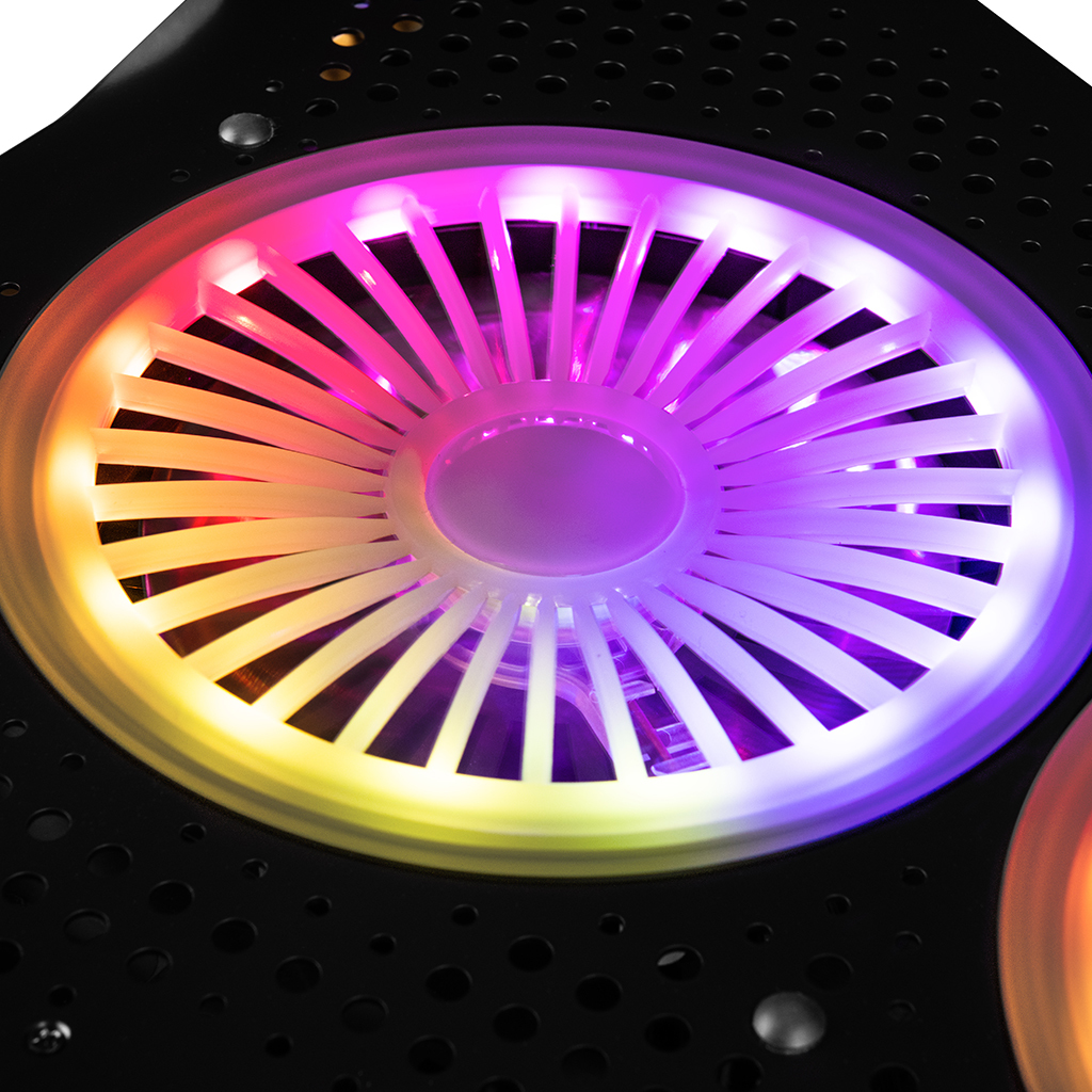 Modecom MC-CF18 RGB Laptop-Kühlpad 45,7 cm (18") 1200 RPM Schwarz