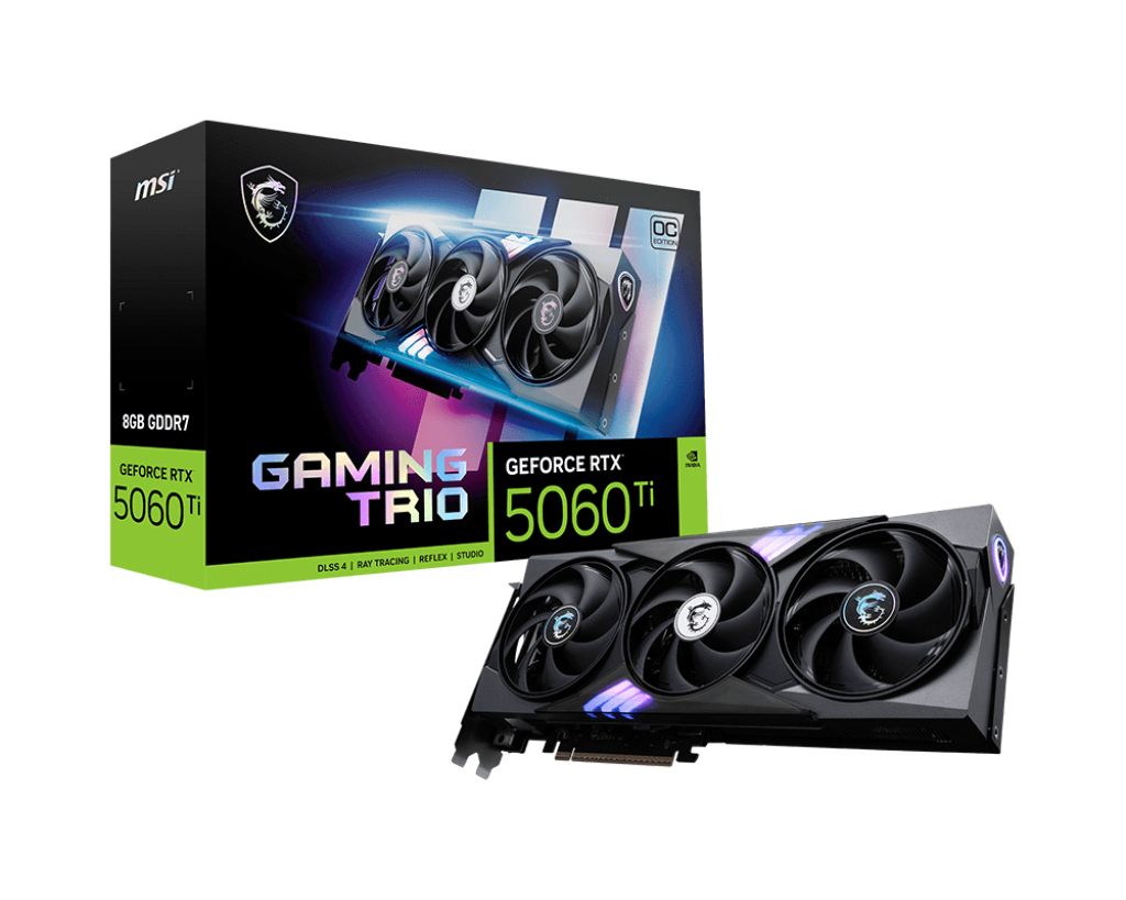 MSI GeForce RTX 5060 Ti GAMING TRIO OC 8 GB GDDR7 Schwarz